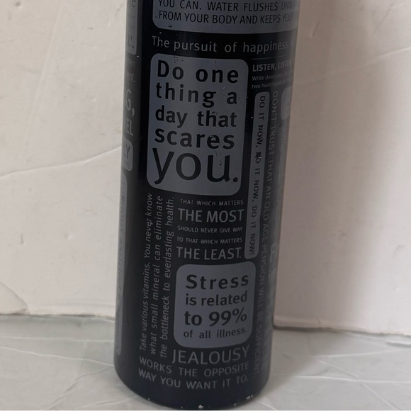 Black Motivational Water Bottle - Picture 3 of 15